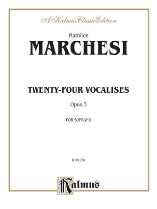 マルケージ／24のヴォカリーズ op. 3《輸入声楽楽譜》