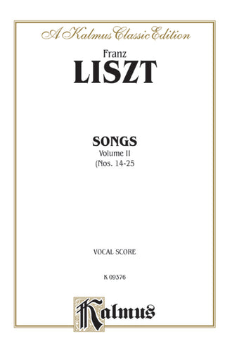 リスト／歌曲集 第2巻（第14-25番）《輸入声楽楽譜》