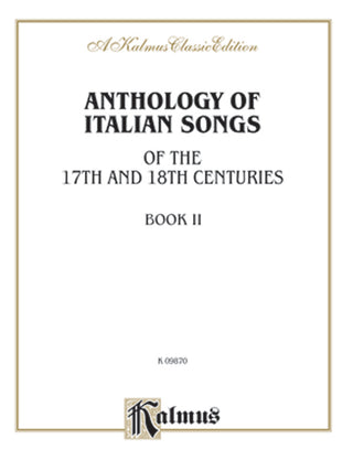 イタリア歌曲集 第2巻（17-18世紀）《輸入声楽楽譜》