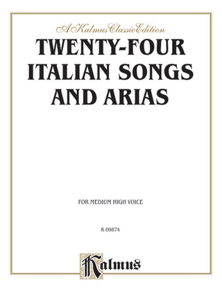 24のイタリア歌曲とアリア《輸入声楽楽譜》