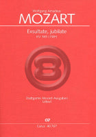 モーツァルト／エクスルターテ・ユビラーテ K.165［158a］（ソプラノ）《輸入声楽，合唱譜》※出版社都合により、納期にお時間をいただく場合がございますの画像