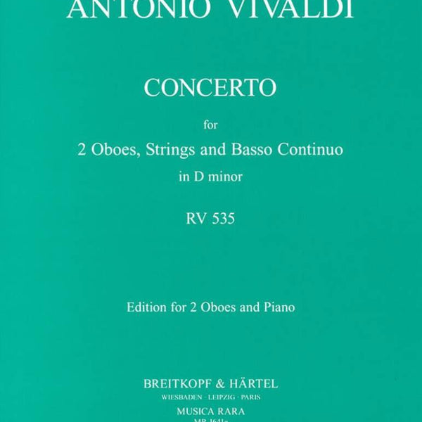 アントニオ・ヴィヴァルディ オーボエ 輸入 スコア 本 8冊セット まとめ売り ヴィヴァルディ／2本のオーボエと弦楽のための協奏曲・ニ短調・RV.535