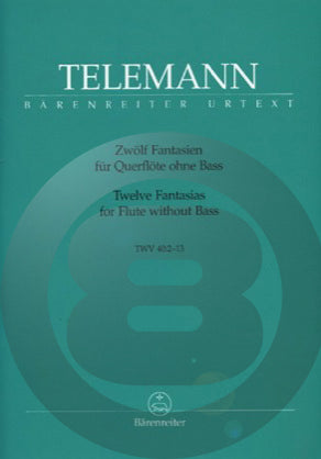 テレマン／無伴奏フルートのための12のファンタジー《輸入フルート楽譜》の画像
