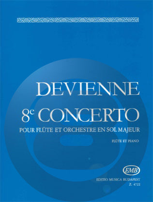 F.ドヴィエンヌ／フルート協奏曲 第8番 イ短調 op.47(Musica Budapest社版)《輸入フルート楽譜》の画像