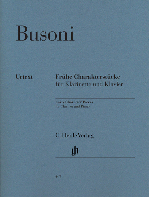 ブゾーニ／クラリネットとピアノのための小品集《輸入クラリネット楽譜》の画像