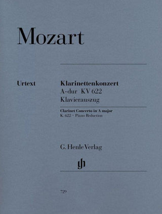 モーツァルト／クラリネット協奏曲 イ長調 K. 622 (ピアノ・リダクション)《輸入クラリネット楽譜》の画像