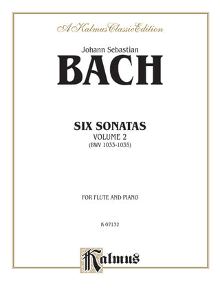 J.S. バッハ／6つのソナタ 第2巻 BWV 1033-1035《輸入フルート楽譜》