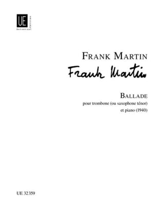 マルタン／バラード《輸入トロンボーン(orテナー・サクソフォーン)楽譜》