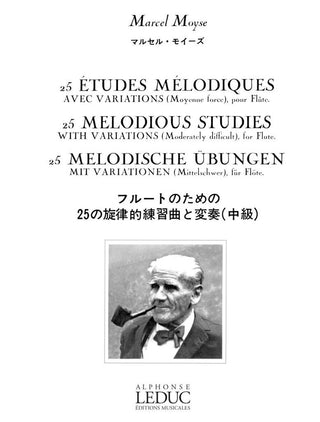 25の旋律的練習曲と変奏（マルセル・モイーズ）《輸入フルート楽譜》