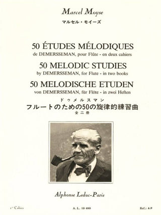 ドゥメルスマンによる50の旋律的練習曲 作品4 第1巻（マルセル・モイーズ）《輸入フルート楽譜》