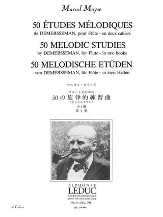 ドゥメルスマンによる50の旋律的練習曲 作品4 第2巻（マルセル・モイーズ）《輸入フルート楽譜》