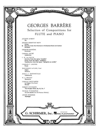 J.S.バッハ／管弦楽組曲より「ブーレ」 ロ短調《輸入フルート楽譜》の画像