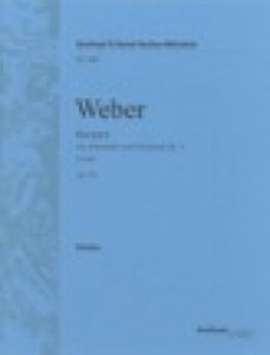 ウェーバー／クラリネット協奏曲・ヘ短調 op.73・J.114《輸入クラリネット楽譜》の画像