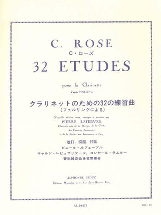 ローズ／フェルリングによるクラリネットのための32の練習曲《輸入クラリネット楽譜》の画像