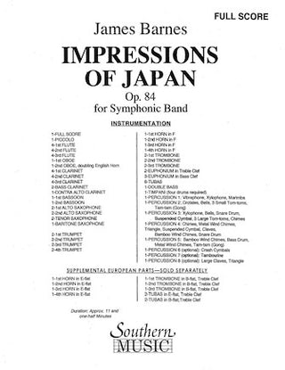 日本の印象(スコアのみ)（オンデマンド出版）《輸入吹奏楽スコア》の画像